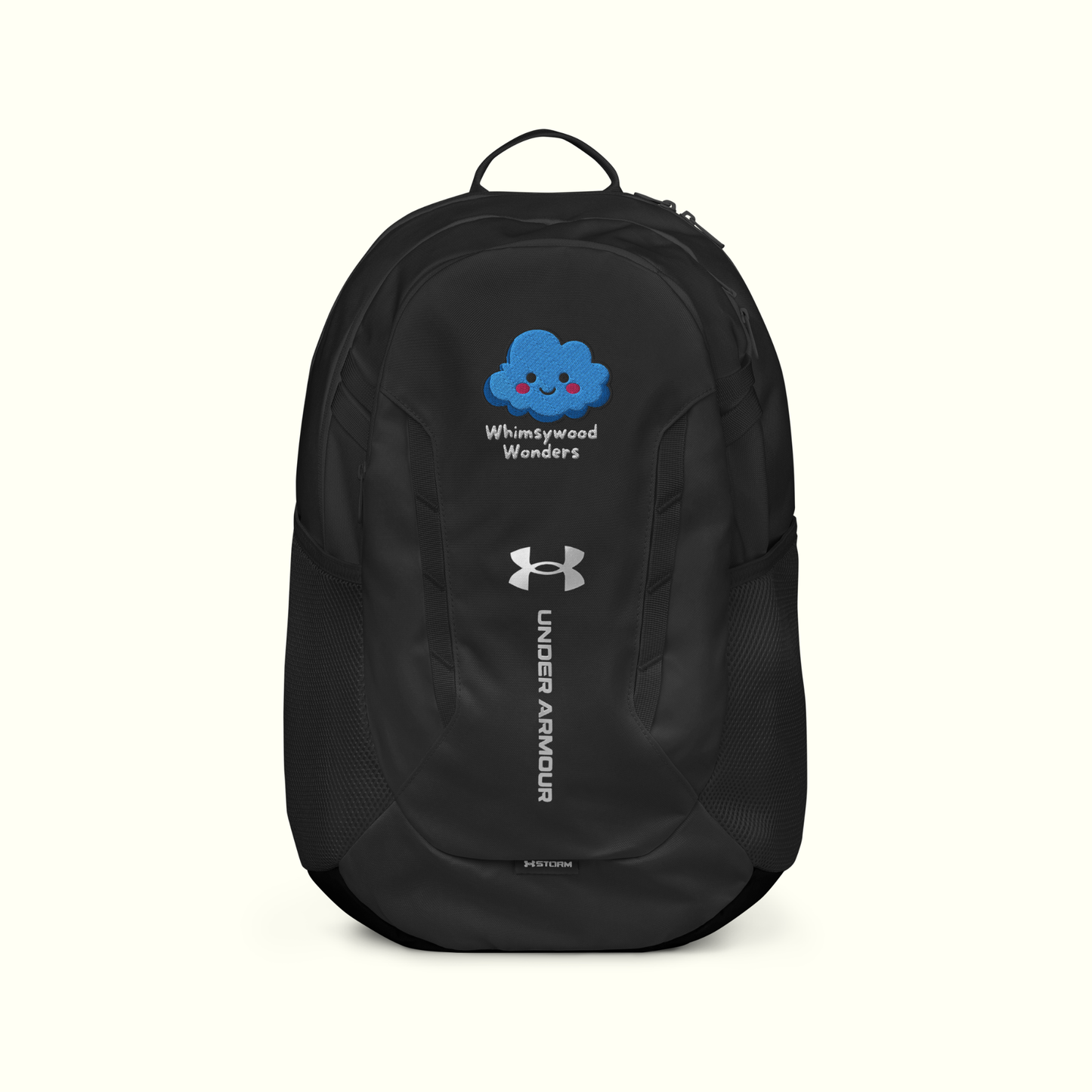Calm-Blue Cloud Black Under Armour® Backpack