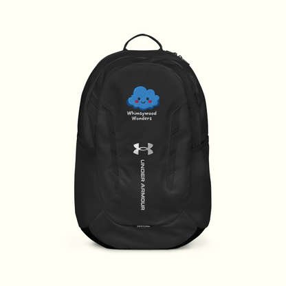 Calm-Blue Cloud Black Under Armour® Backpack