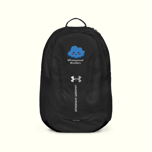 Calm-Blue Cloud Black Under Armour® Backpack