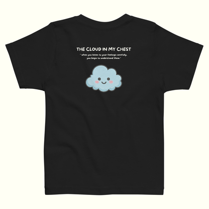 Calm-Blue Black T-Shirt (Toddler - Unisex)