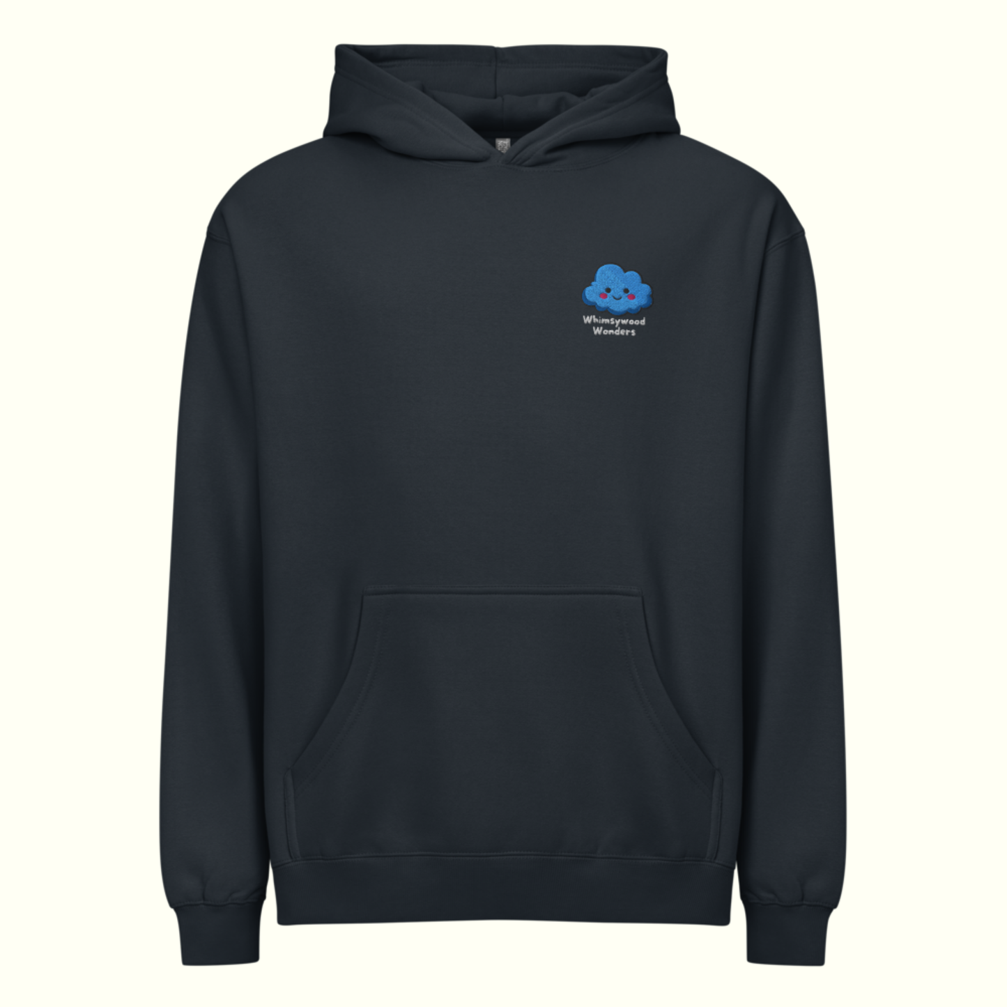 Calm-blue Navy Hoodie (Adult - Unisex)