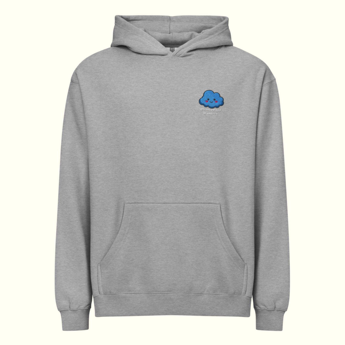 Calm-blue Grey Hoodie (Adult - Unisex)