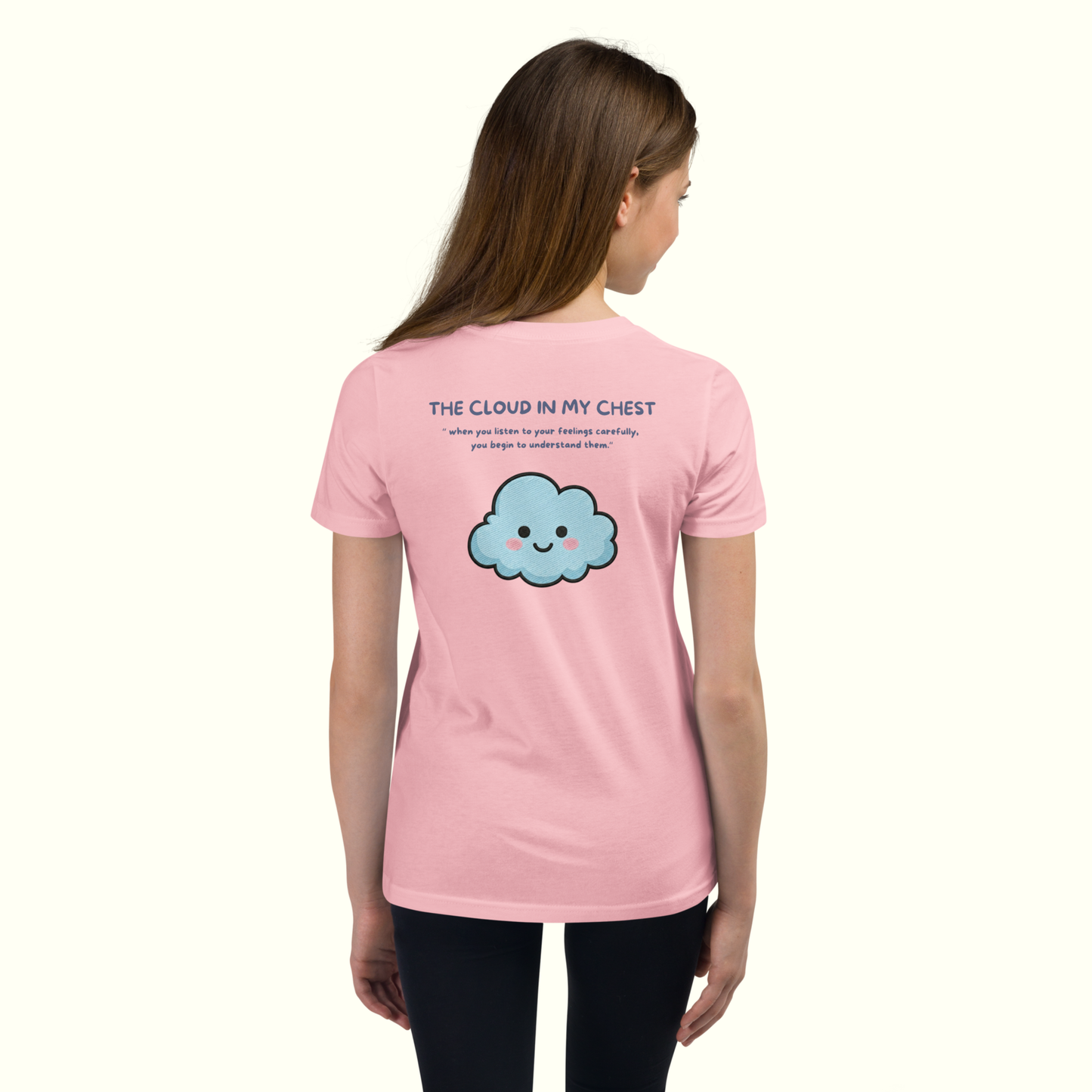 Calm-Blue Pink T-Shirt (Youth - Unisex)