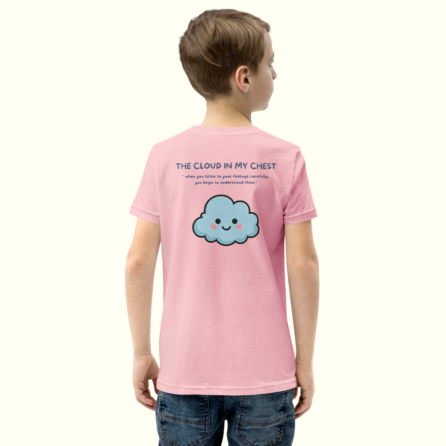 Calm-Blue Pink T-Shirt (Youth - Unisex)