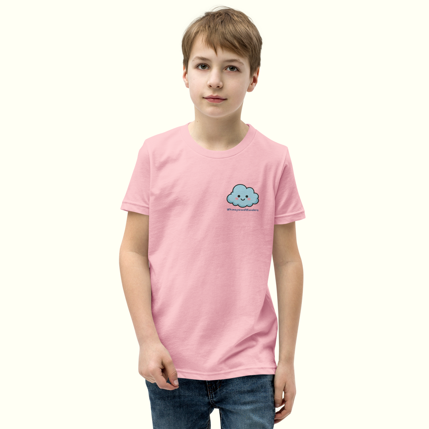Calm-Blue Pink T-Shirt (Youth - Unisex)