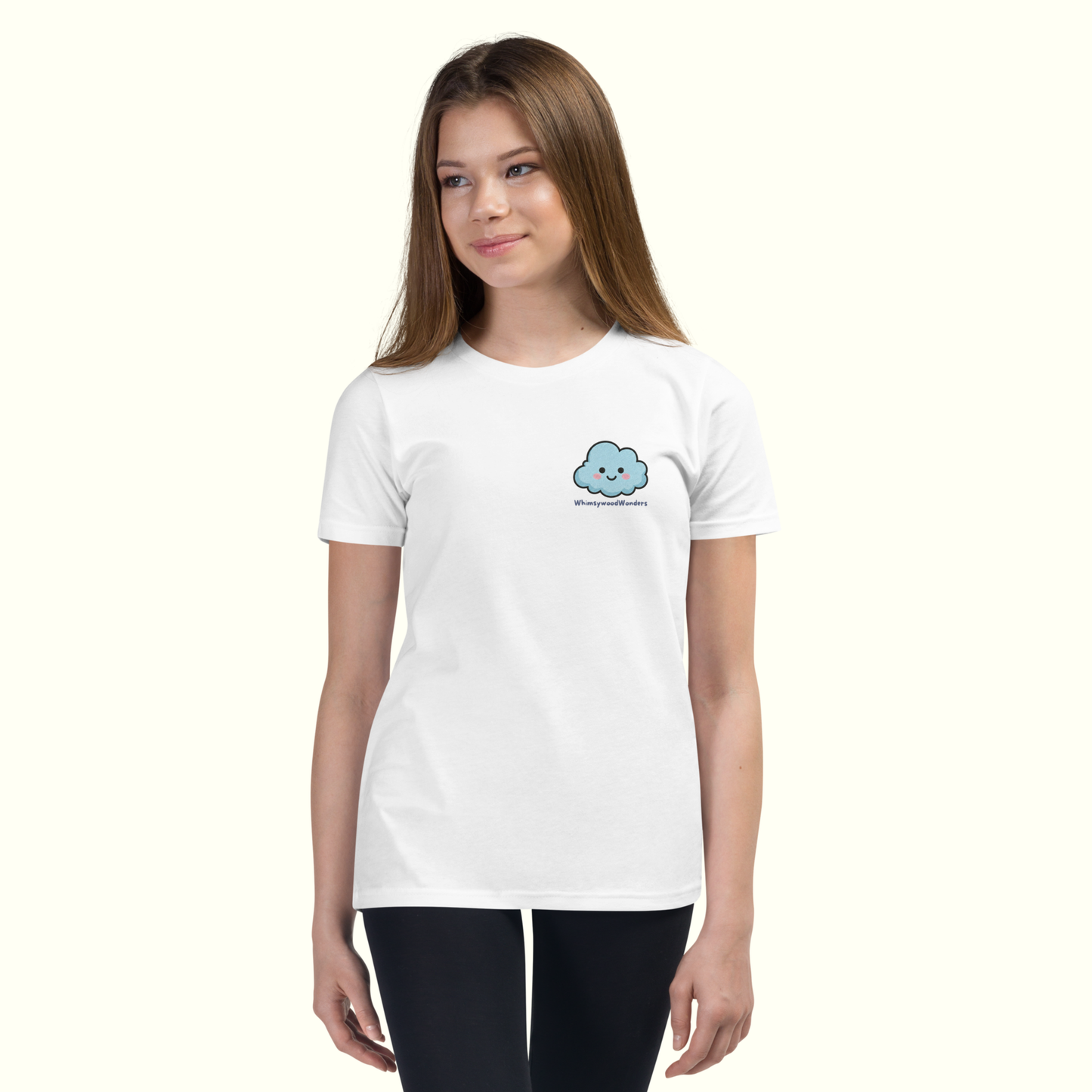Calm-Blue White T-Shirt (Youth - Unisex)