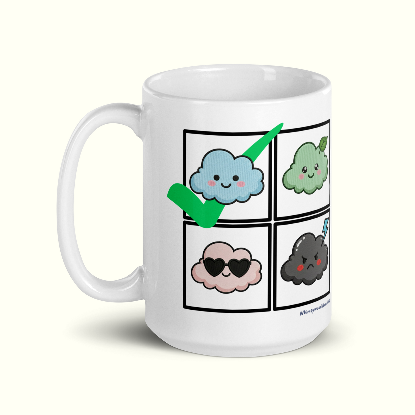 Cloud In My Chest glossy mug